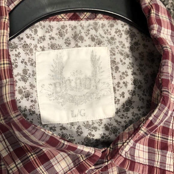 Brody men’s L plaid button up - Picture 2 of 4